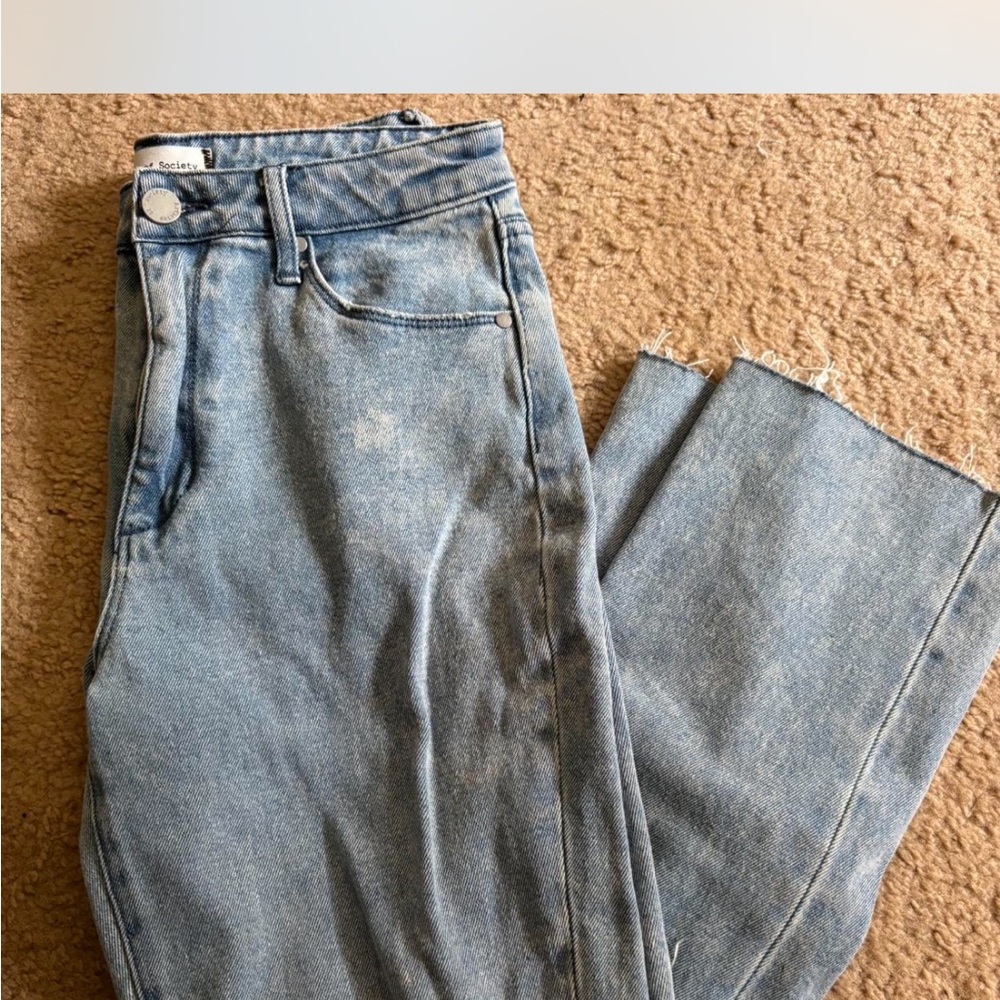 Articles Of Society Blue Straight Leg Jeans